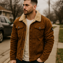 Campera de Hombre Falcon en Cuero Legítimo +3 REGALOS: Cinturón, Reloj y Billetera