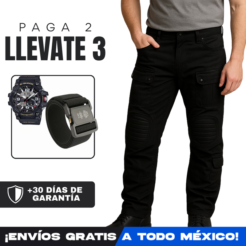 [Llevá 3 Pagá 2] Pantalón Táctico Militar Tracker en Tejido RipStop y Poliéster +REGALO: Cinturón Táctico y Reloj
