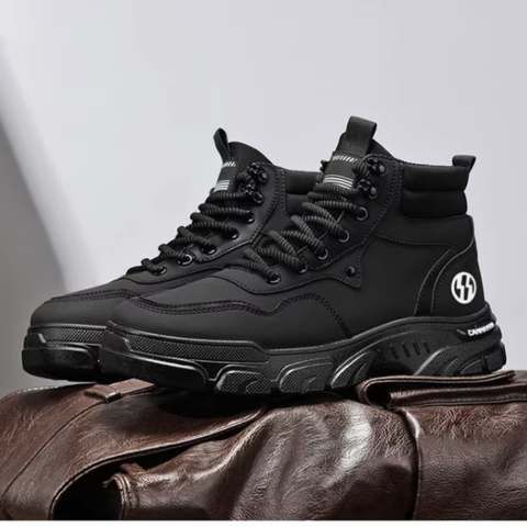 Bota de Hombre Roadster en Cuero Legítimo con Plantilla Ortopédica +REGALO: Cinturón, Reloj y Billetera