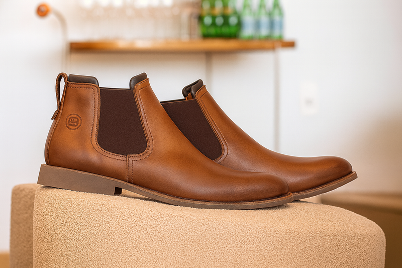 Kit Bota de Hombre Outlander en Cuero Legítimo con Plantilla Ortopédica +REGALOS: Sombrero, Cinturón, Billetera y Funda