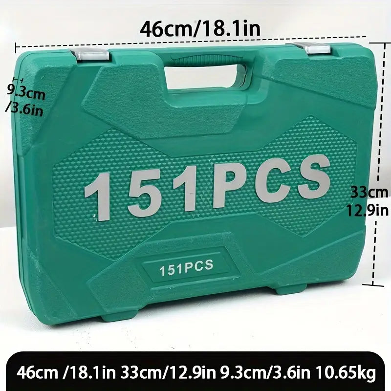 Maletín de Herramientas Multiusos con más de 150 Piezas de Acero Inoxidable +REGALO: Pinza Multifuncional