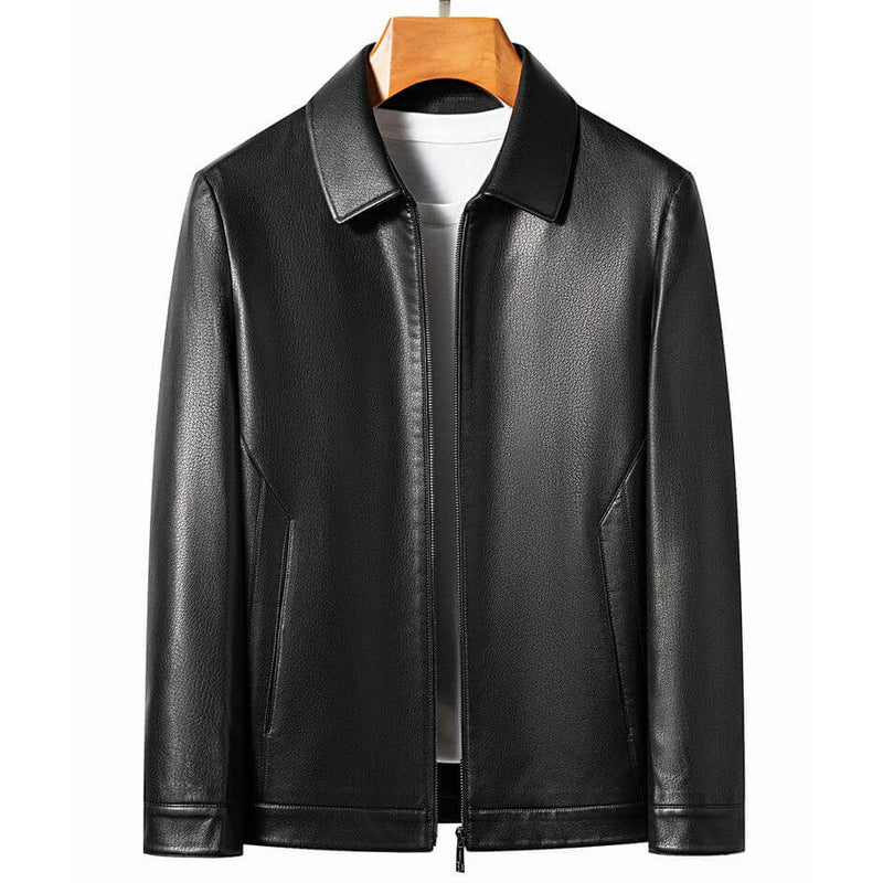 Campera de cuero - Black Elegance