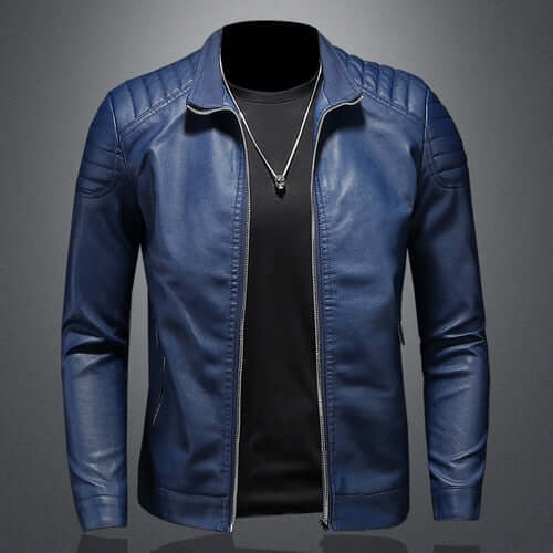 Campera de Cuero Slim para Hombres